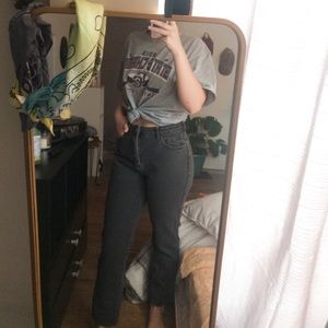 pac sun black mom jeans